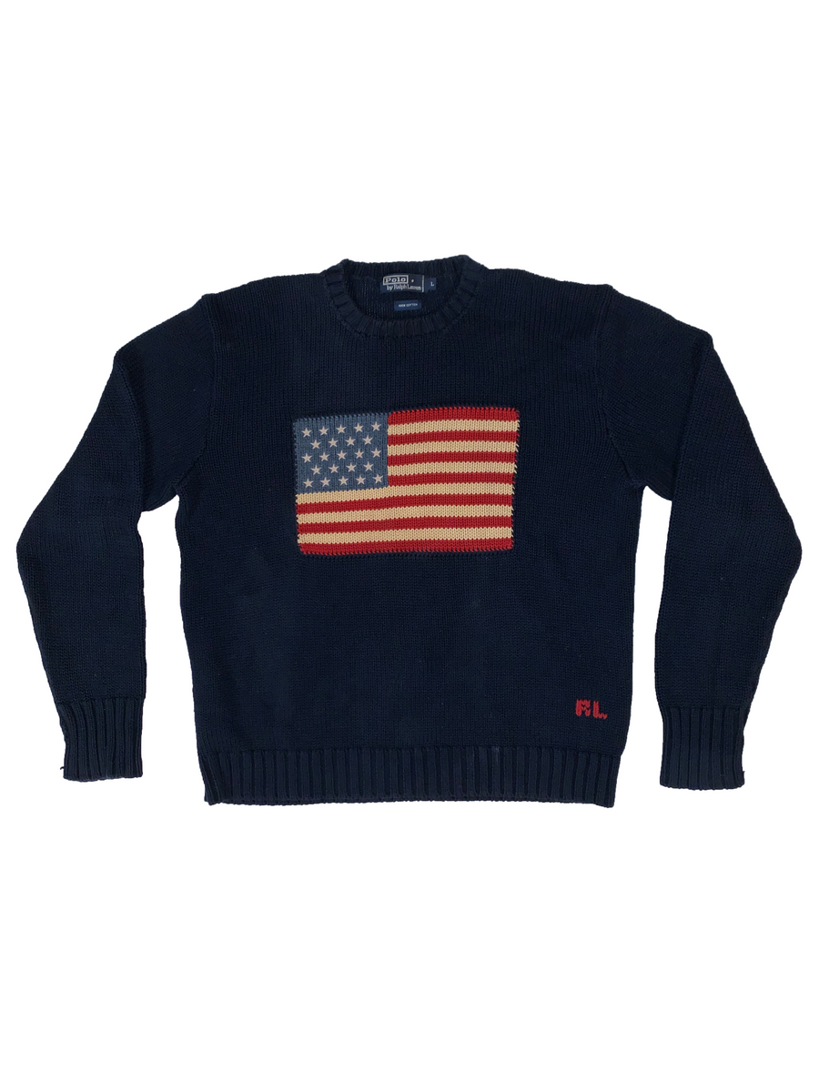 Flag sweater 2025 ralph lauren