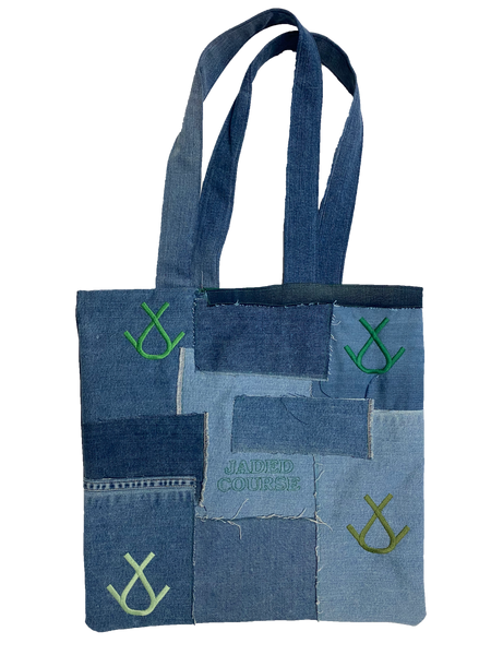 JADED COURSE DENIM TOTE BAG