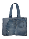 JADED COURSE DENIM TOTE BAG XL