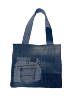 JADED COURSE DENIM TOTE BAG