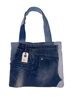 JADED COURSE DENIM TOTE BAG