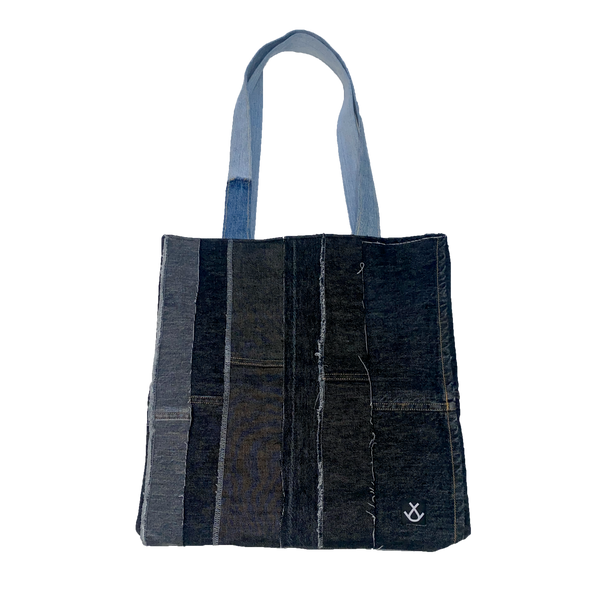 JADED COURSE DENIM TOTE BAG